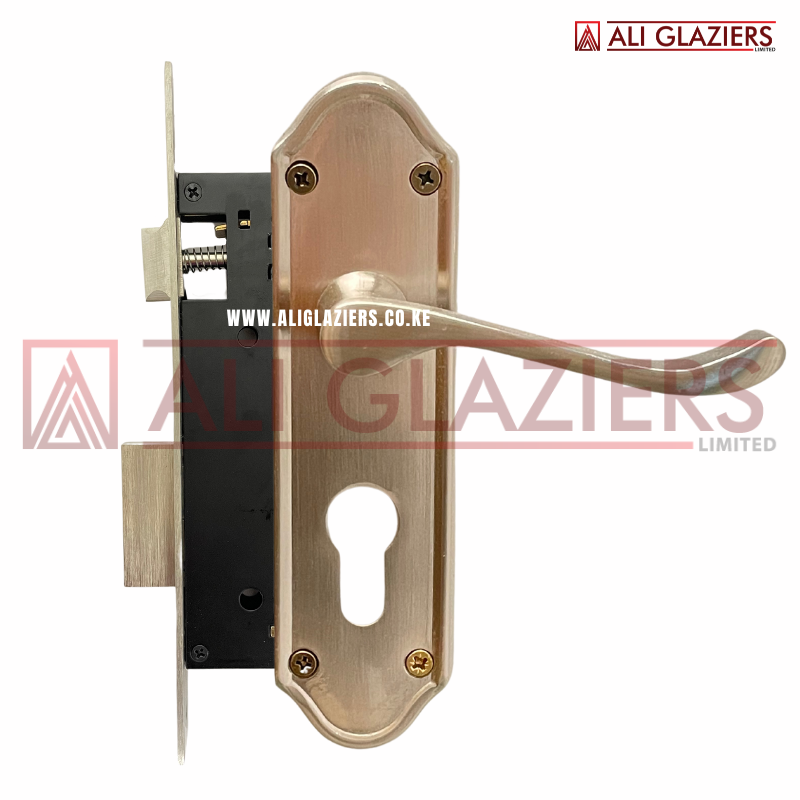 UNION ORIENTAL DESIGN SATIN NICKEL LOCKSET