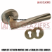 UNION STAINLESS STEEL LEVER HANDLE ON ROSE COMPLETE LOCKSET