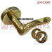 UNION POLISHED BRASS HANDLE ON ROSE COMPLETE LOCKSET