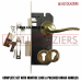 UNION POLISHED BRASS HANDLE ON ROSE COMPLETE LOCKSET