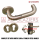 UNION STAINLESS STEEL LEVER HANDLE ON ROSE COMPLETE LOCKSET