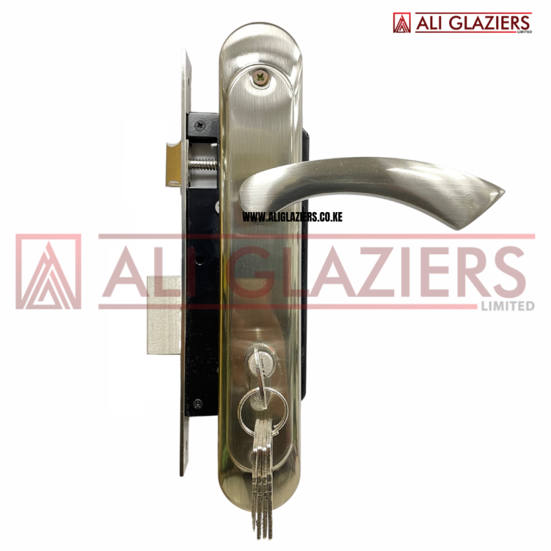 YALE 85MM LOCKSET IN SATIN NICKEL FINISH ALI HANDLE