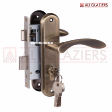 UNION ANTIQUE BRASS LOCKSET F741