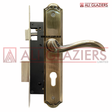 UNION 72MM LOCKSET ANTIQUE BRASS FINISH HEAVY DUTY