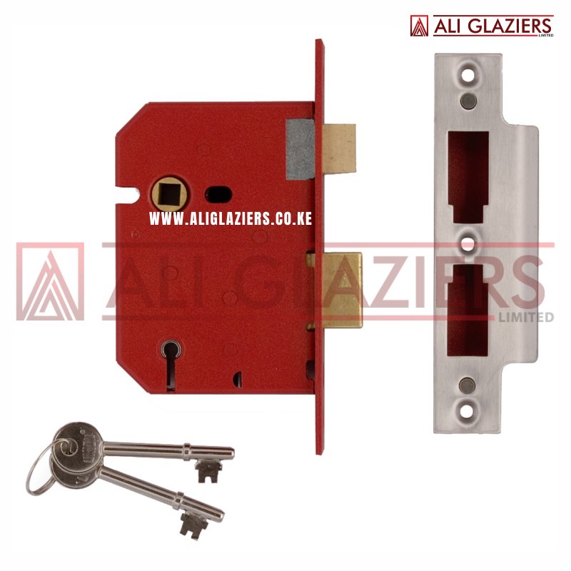 UNION 5 LEVER MORTICE LOCK CHROME