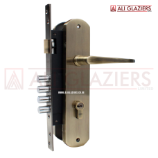 UNION MULTI-BOLT LOCKSET IN ANTIQUE BRASS