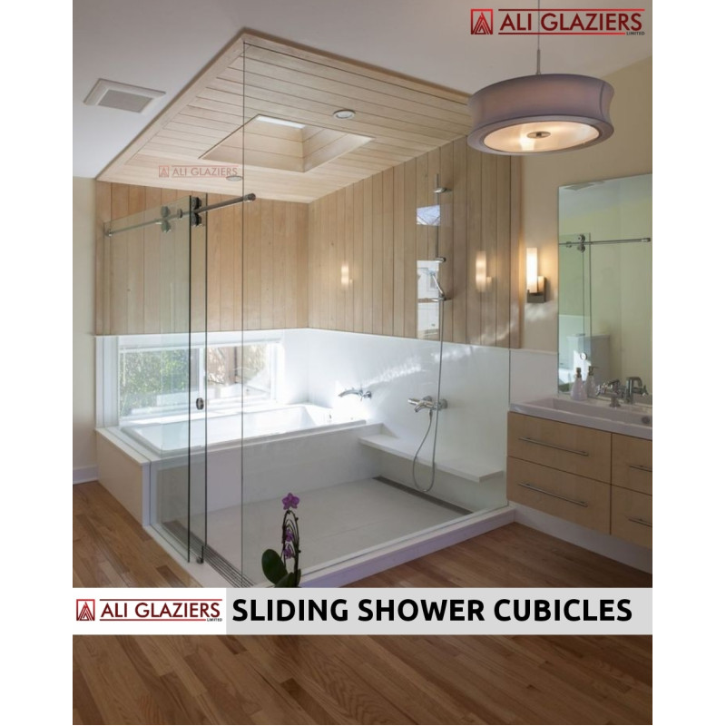 L-SHAPE SLIDING SHOWER CUBICLE