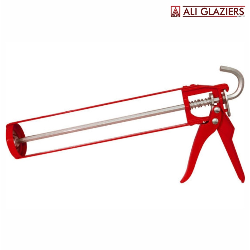 HEAVY DUTY SKELETON SILICONE GUN - RED