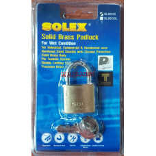 SOLEX BRASS PADLOCK - 30MM