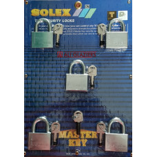 SOLEX MASTER KEYED PADLOCKS SET 50MM