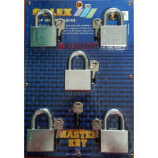 SOLEX MASTER KEYED PADLOCKS SET 60MM