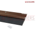ALUMINIUM DOOR BOTTOM SEAL WITH RUBBER - BROWN