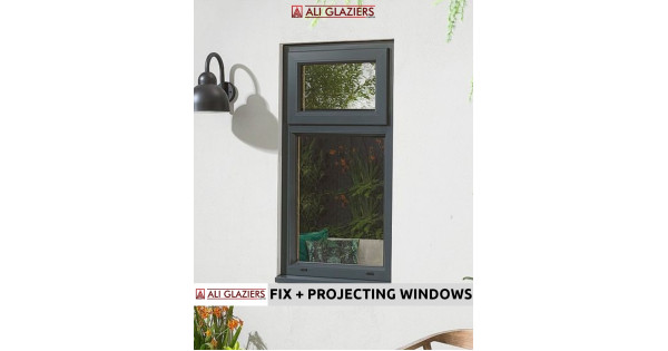 Aluminium Projecting Windows in Nairobi | Grey Aluminium Powder Coating ...