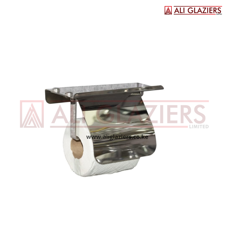 TISSUE HOLDER WITH SOAP STAND