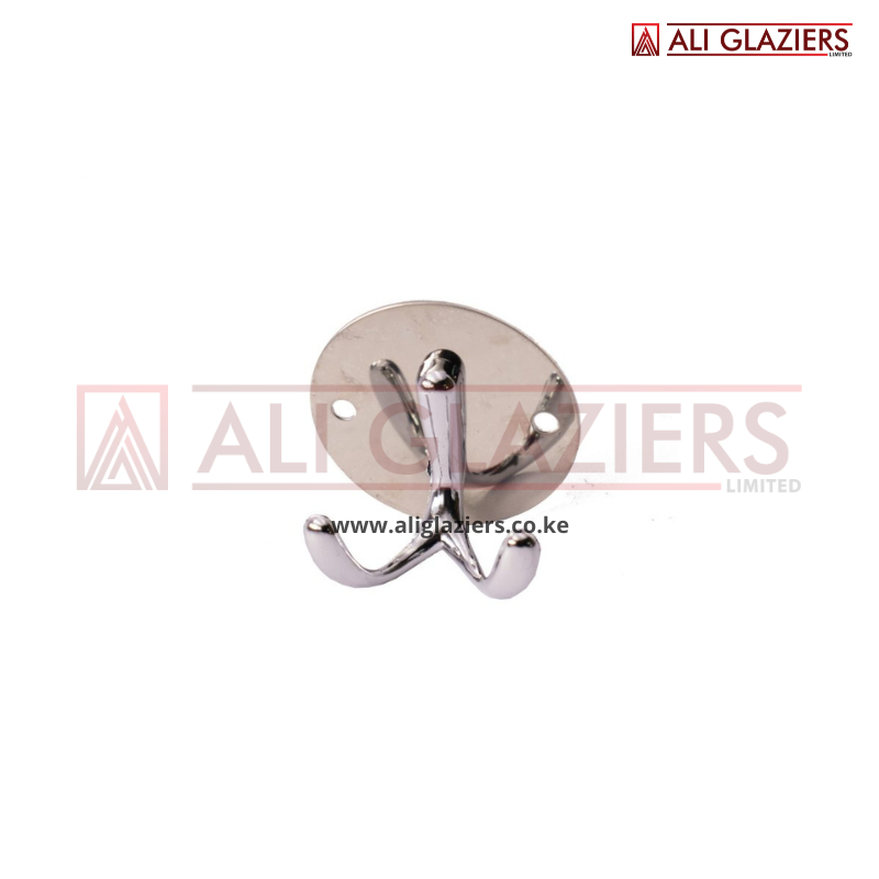 ROUND PLATE DOUBLE HOOK