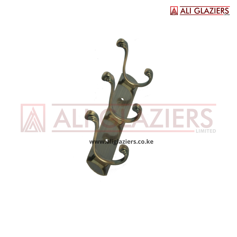 3 HOOKS DOUBLE ANTIQUE COPPER