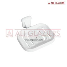 WHITE PLASTIC SOAP HOLDER