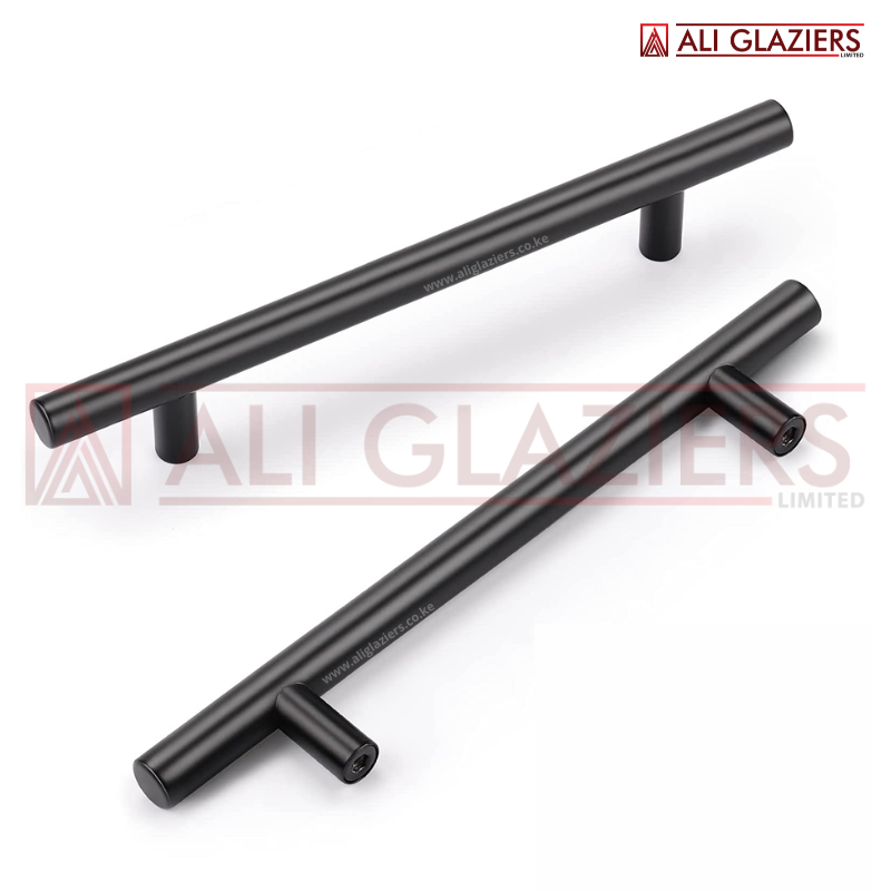STAINLESS STEEL CABINET PULL HANDLE - BLACK