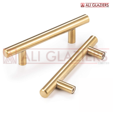 STAINLESS STEEL CABINET PULL HANDLE - BRASS