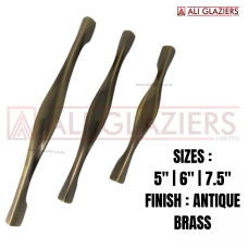 TWISTED CABINET PULL HANDLE ANTIQUE BRASS