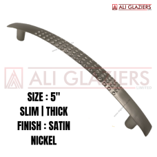 WARDROBE PULL HANDLE SATIN NICKEL - 5"