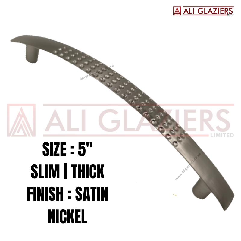 WARDROBE PULL HANDLE SATIN NICKEL - 5"