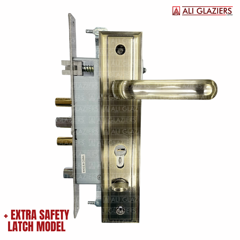 UNION 3301 MULTI BOLT ANTIQUE BRASS LOCKSET