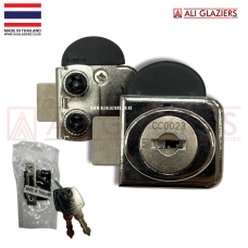 GLASS CABINET LOCK - DOUBLE
