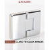 180 DEGREES GLASS-TO-GLASS HINGES