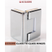 90 DEGREES GLASS-TO-GLASS HINGES