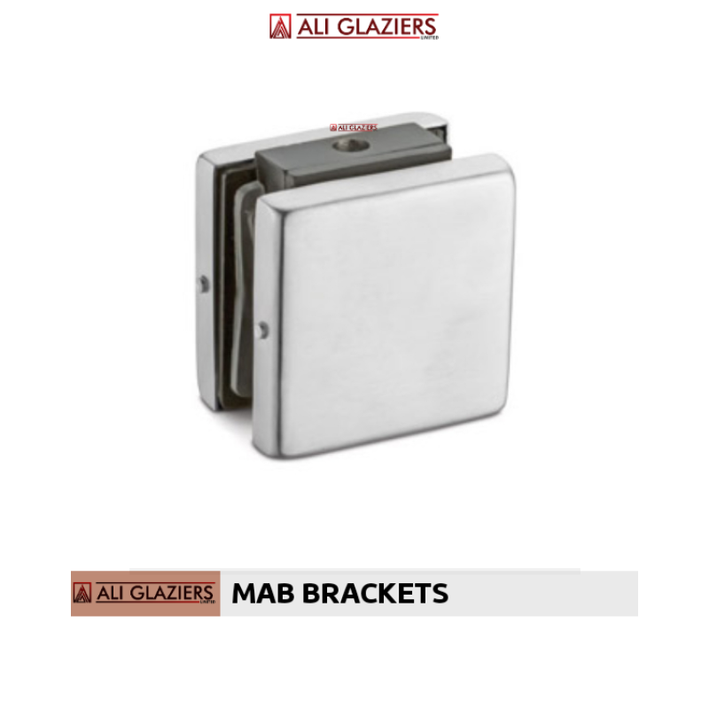 MAB BRACKETS FOR FRAMELESS GLASS