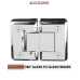 180 DEGREES GLASS-TO-GLASS HINGES