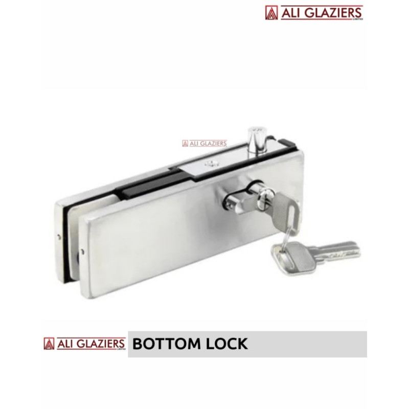 FRAMELESS GLASS DOOR BOTTOM LOCK