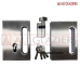 FRAMELESS GLASS DOUBLE SLIDING DOOR LOCK SET WITH FINGER PULL