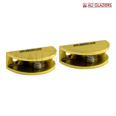 HALF-MOON GLASS BRACKET - BRASS