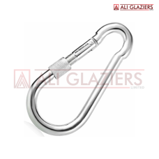 HEAVY DUTY SCREW LOCKING CARABINER CLIPS 12MM