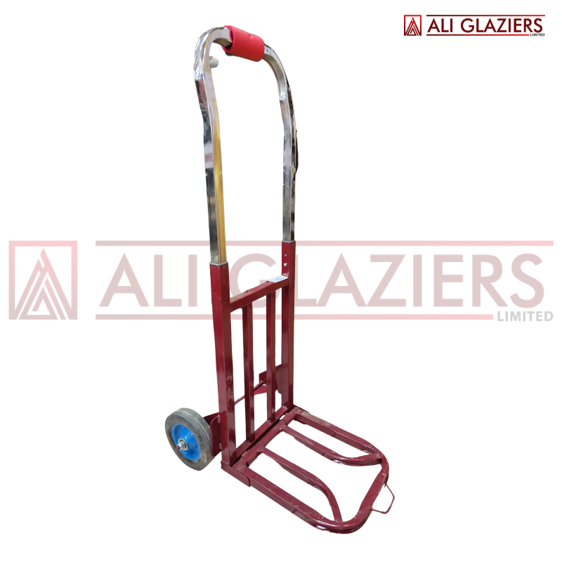 HEAVY DUTY STEEL HAND TROLLEY WITH TELESCOPIC HANDLE - RED