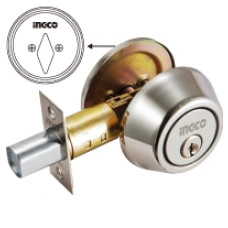 INGCO DEADBOLTS - SINGLE DEADBOLT WITH BUTTON -  DSDB0102