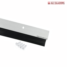ALUMINIUM DOOR BOTTOM SEAL WITH RUBBER - SILVER