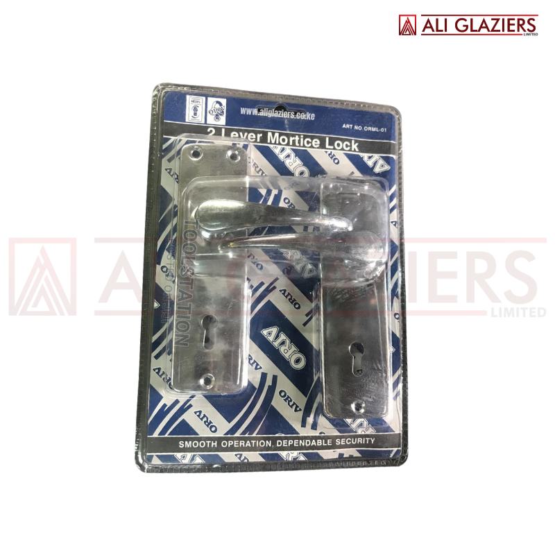 ORIV 2 LEVER MORTICE LOCK WITH ALUMINIUM HANDLES