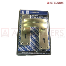 ORIV 2 LEVER MORTICE LOCK WITH BRASS ALUMINIUM HANDLES