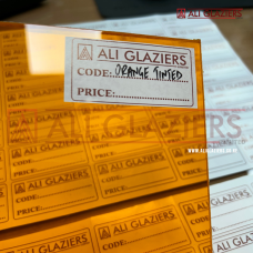 ORANGE TINTED PERSPEX SHEET 3MM