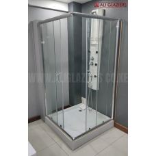 IMPORTED SHOWER CUBICLE COMPLETE WITH SHOWER TRAY