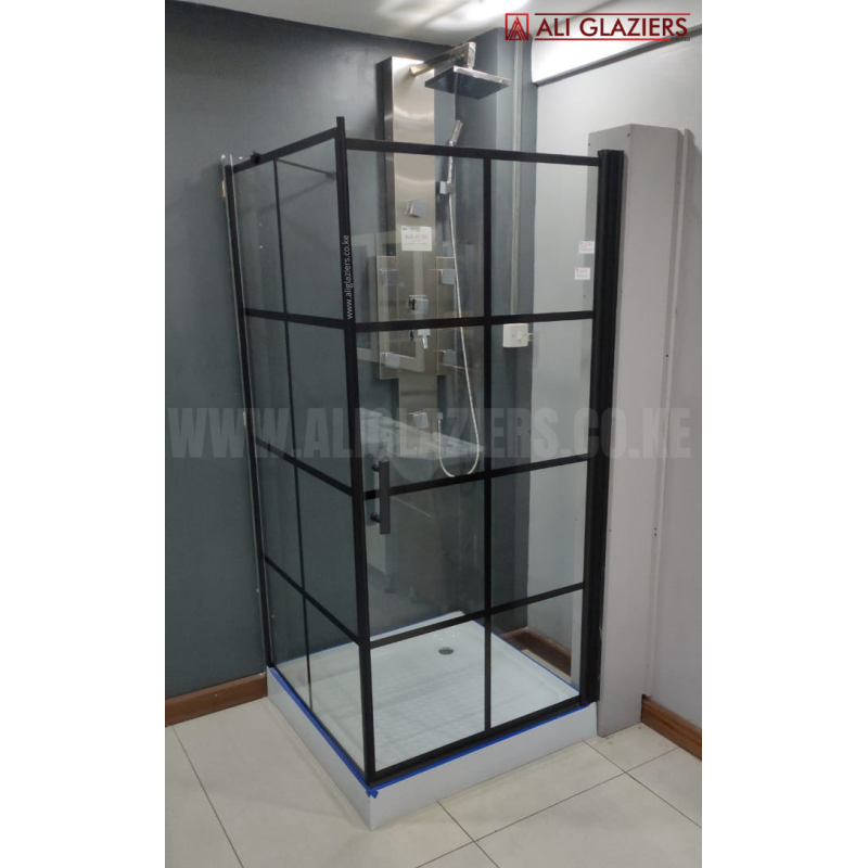 IMPORTED SHOWER CUBICLE COMPLETE WITH SHOWER TRAY