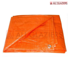 ORANGE MULTIPURPOSE WATERPROOF TARPAULIN POLY COVER - 18FT X 18FT