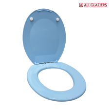 PLASTIC PVC TOILET SEAT COVERS - BLUE