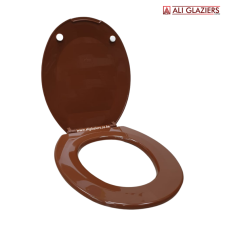 PLASTIC PVC TOILET SEAT COVERS - DARK BROWN