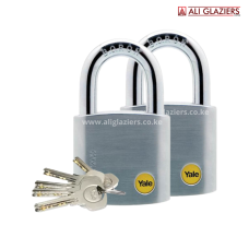 YALE 50MM TWIN PACK PADLOCKS WITH DIMPLE KEYS
