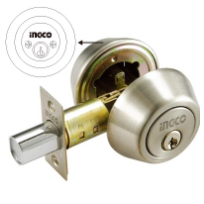 INGCO DEAD BOLTS - DOUBLE DEAD BOLTS WITH KEY - DDDB0102